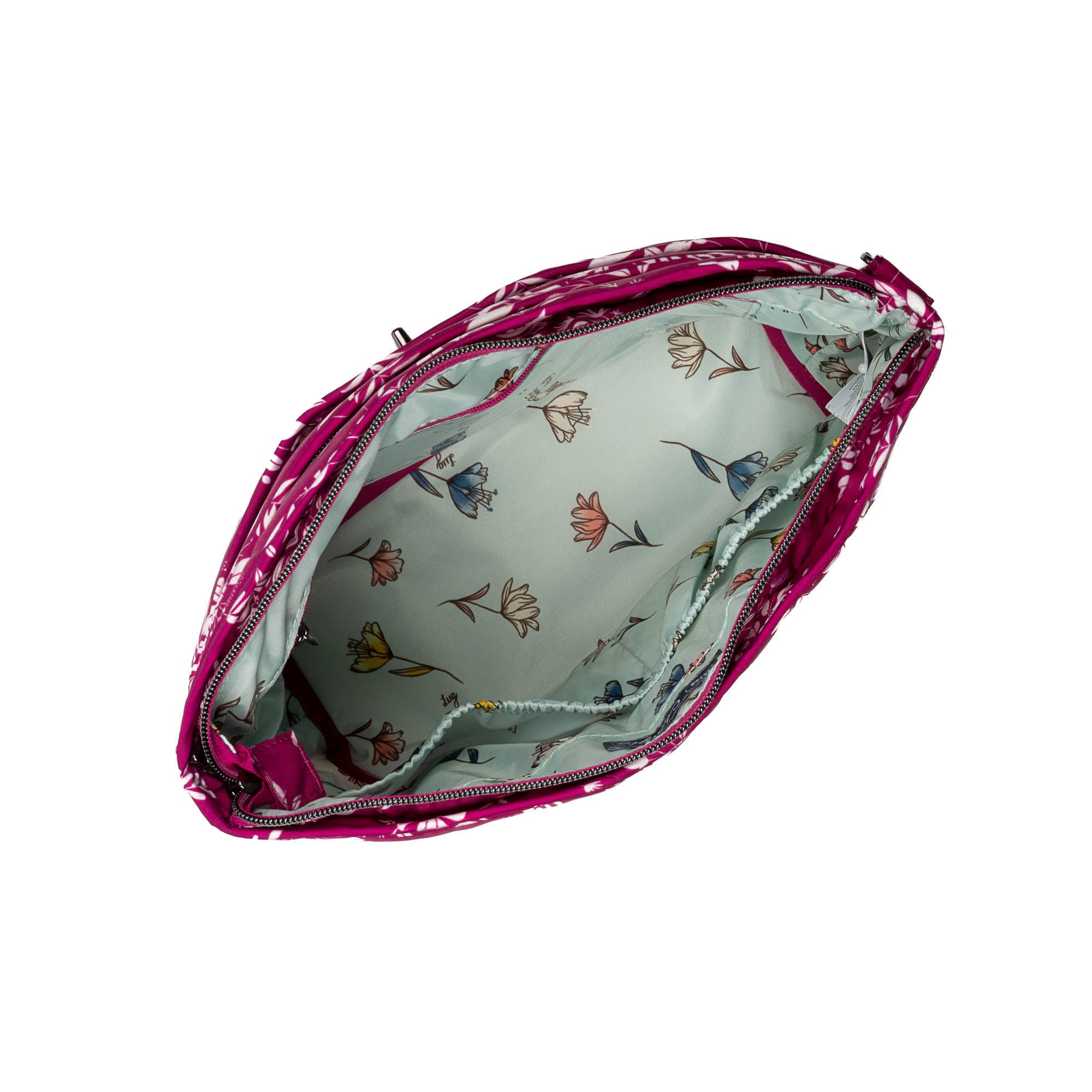 Adagio Shoulder Bag - FLOURISH BERRY (HUMMINGBIRD FLORAL) - AdagioSE_FlourishBerry_05